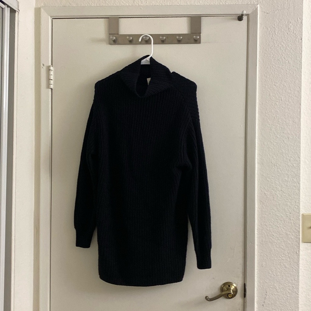 Aritzia Wilfred Knit Sweater Dress | Black | XXS